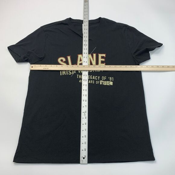 Slane Irish Whiskey T Shirt Mens L Large Black Short Sleeve Cotton Blend New - Picture 6 of 9